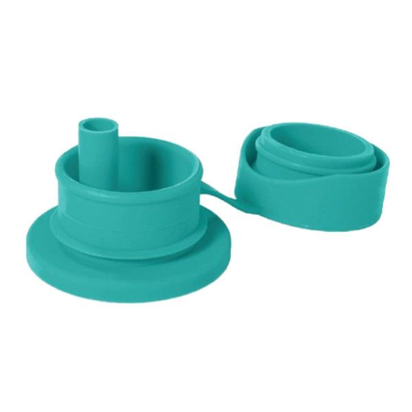 Pura silikónový športový uzáver so slamkou Mint