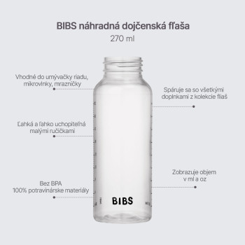 BIBS náhradná plastová fľaša 270 ml Plastová