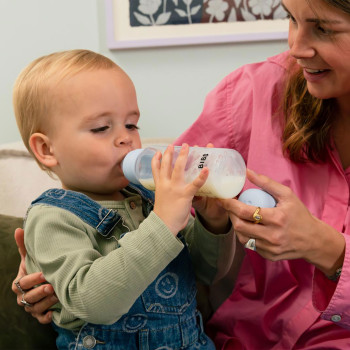 BIBS antikoliková fľaša so silikónovým cumlíkom 270ml Baby Blue