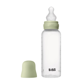 BIBS antikoliková fľaša so silikónovým cumlíkom 270ml Blush