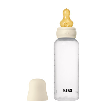 BIBS antikoliková fľaša s kaučukovým cumlíkom 270ml Blush
