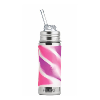 Pura nerezová fľaša so slamkou 325 ml Unicorn