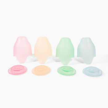 Pura silikónové vrchnáky na fľašu 2ks Rose / Carrot