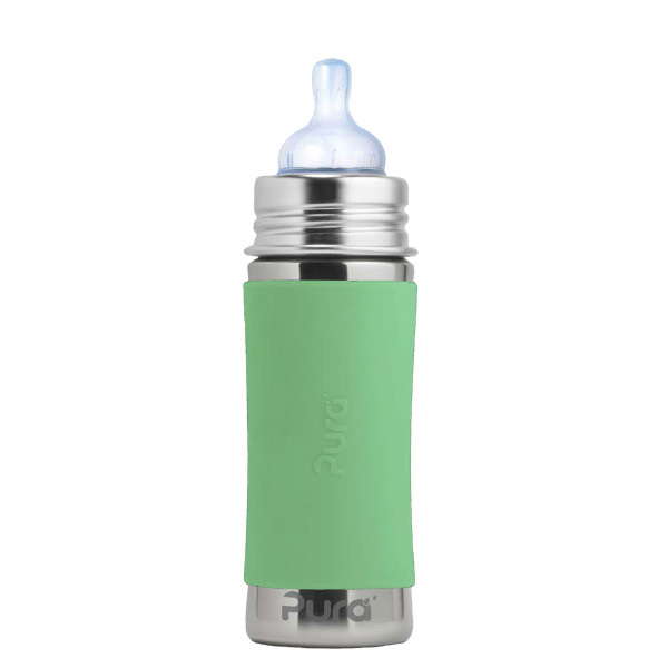 Pura nerezová dojčenská fľaša 325ml Moss