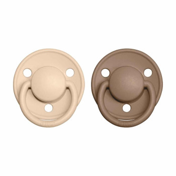 BIBS De Lux cumlíky z prírodného kaučuku 2ks - veľkosť 1 Sage / Hunter Green