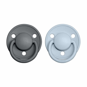 BIBS De Lux cumlíky z prírodného kaučuku 2ks - veľkosť 1 Sage / Hunter Green