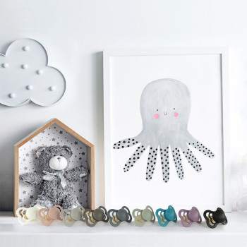 BIBS Supreme symetrické cumlíky z prírodného kaučuku 2ks - veľkosť 2 Sage / Hunter Green