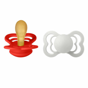 BIBS Supreme symetrické cumlíky z prírodného kaučuku 2ks - veľkosť 2 Sage / Hunter Green