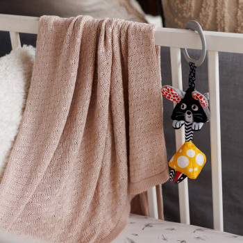 BABYONO Deka pletená bambusová Light Beige