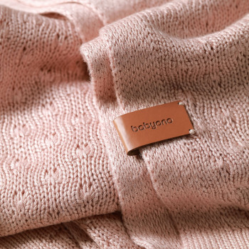 BABYONO Deka pletená bambusová Pink