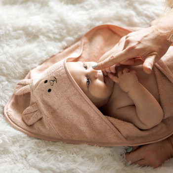 BABYONO Osuška bambusová Super Soft Pink 100x100 cm