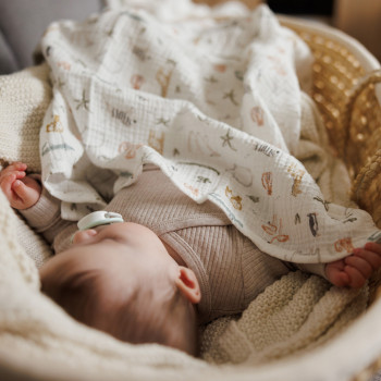 BABYONO Plienky mušelínové Super Soft 3 ks, Green 70 x 70 cm