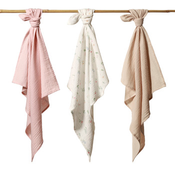 BABYONO Plienky mušelínové Super Soft 3 ks, Pink 70 x 70 cm