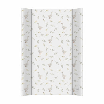 CEBA BABY Podložka prebaľovacia 2-hranná s pevnou doskou (50x70) Basic Goose