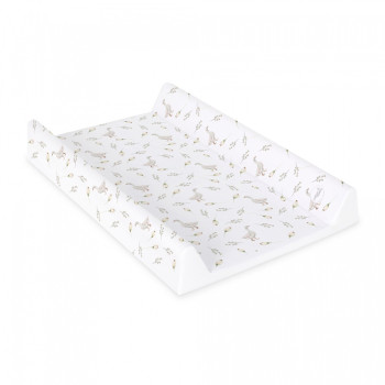 CEBA BABY Podložka prebaľovacia 2-hranná s pevnou doskou (50x70) Basic Goose
