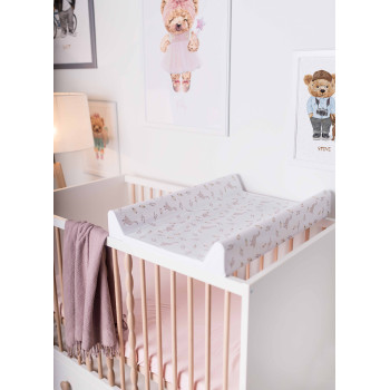 CEBA BABY Podložka prebaľovacia 2-hranná s pevnou doskou (50x70) Basic Goose