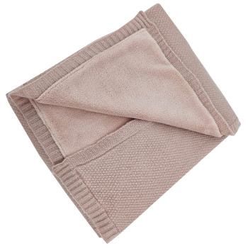 EKO Deka pletená s podšívkou Rose Pink 100x80 cm