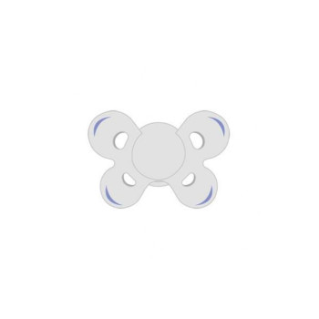 CHICCO Cumlík Physio Comfort silikónový 2-6m chlapec - macko/bodky 2 ks