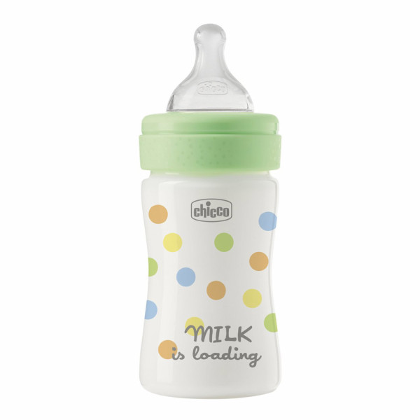 CHICCO Fľaša dojčenská Perfect Easy 150 ml slow silikón neutral 0m+