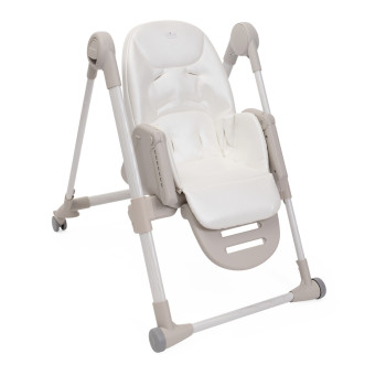 CHICCO Stolička jedálenská Polly Armonia - Mother Pearl + Hrazdička Rainbow