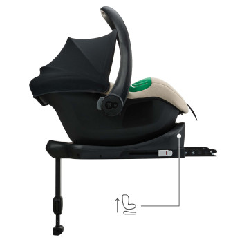 KINDERKRAFT Autosedačka Mink Pro 2 i-size (0-13 kg) a základňa Mink FX 2 Beige