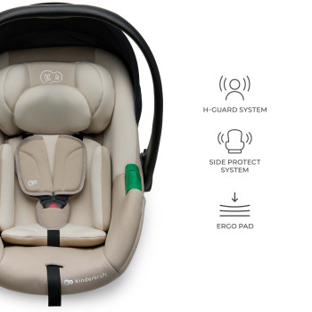 KINDERKRAFT Autosedačka Mink Pro 2 i-size (0-13 kg) a základňa Mink FX 2 Beige