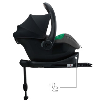 KINDERKRAFT Autosedačka Mink Pro 2 i-size (0-13 kg) a základňa Mink FX 2 Grey