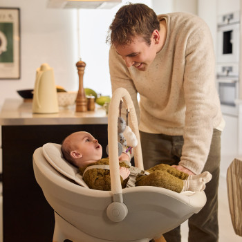 KINDERKRAFT Jedálenská stolička a lehátko Fini Up 2v1 Grey