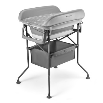 KINDERKRAFT Stolík prebaľovací s vaničkou Bubbly Grey