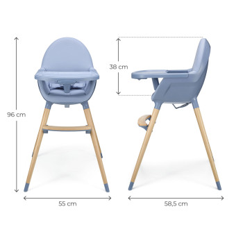 KINDERKRAFT Stolička jedálenská FINI2 Nordic Breeze