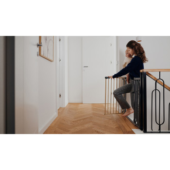 LIONELO Detská zábrana Truus Slim Black Onyx 75-105 cm