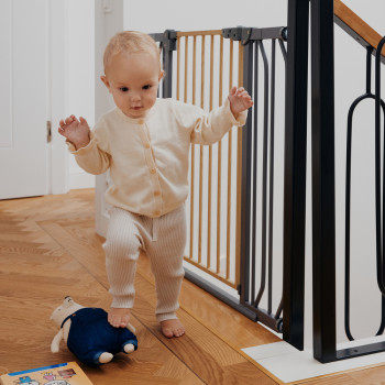 LIONELO Detská zábrana Truus Slim Black Onyx 75-105 cm