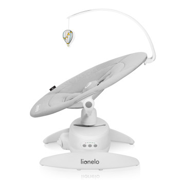 LIONELO Detské lehátko Iris Grey Concrete, 0m+