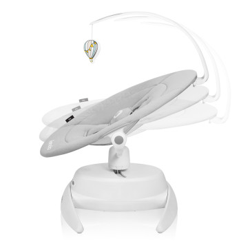 LIONELO Detské lehátko Iris Grey Concrete, 0m+