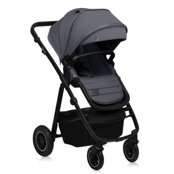 LIONELO Kočík kombinovaný Amber Plus 3v1 Grey Graphite