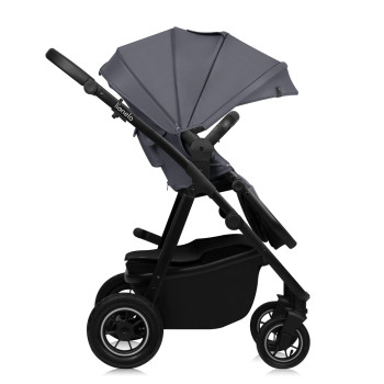 LIONELO Kočík kombinovaný Amber Plus 3v1 Grey Graphite
