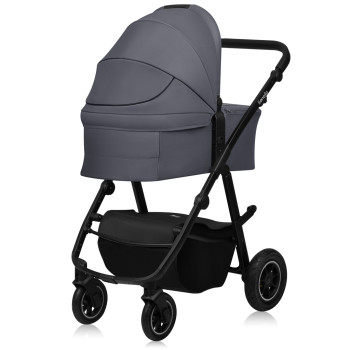 LIONELO Kočík kombinovaný Amber Plus 3v1 Grey Graphite