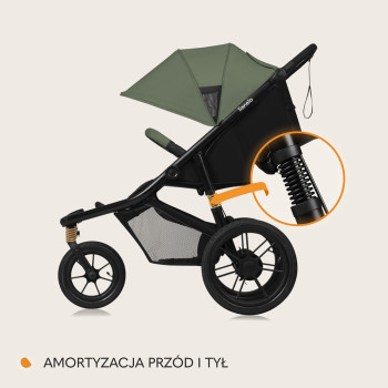 LIONELO Kočík športový Azura Green Forest