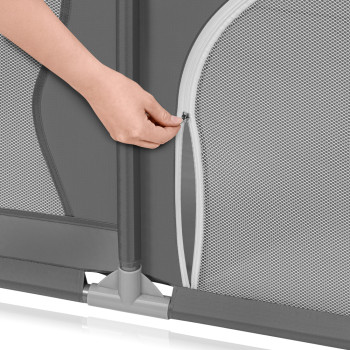 LIONELO Ohrádka pre deti Willow XL Grey Concrete 187 x 207 cm