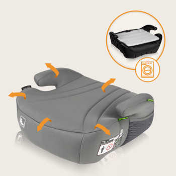 LIONELO Podsedák Luuk i-Size (125-150 cm) Grey