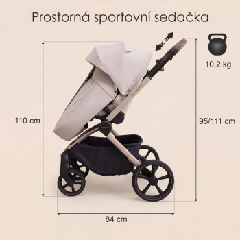 ADAMEX Kočík kombinovaný Como Natura Beige