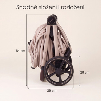 ADAMEX Kočík kombinovaný Como Natura Latte