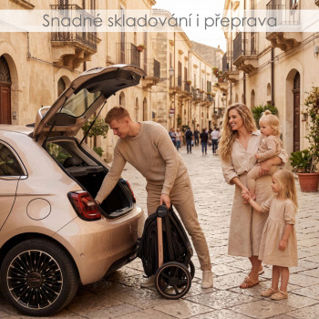 ADAMEX Kočík kombinovaný Como Satin Carbon