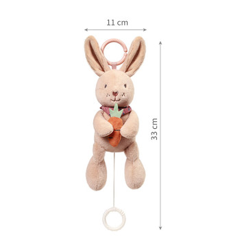 BABYONO Hračka hudobná na C-krúžku Rabbit Karo 0m+