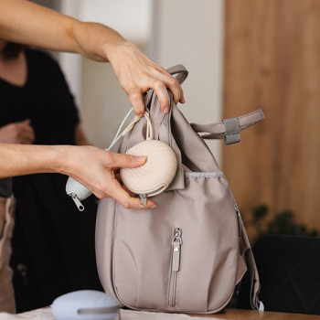 BABYONO Puzdro na cumlík silikónové modré 0m+