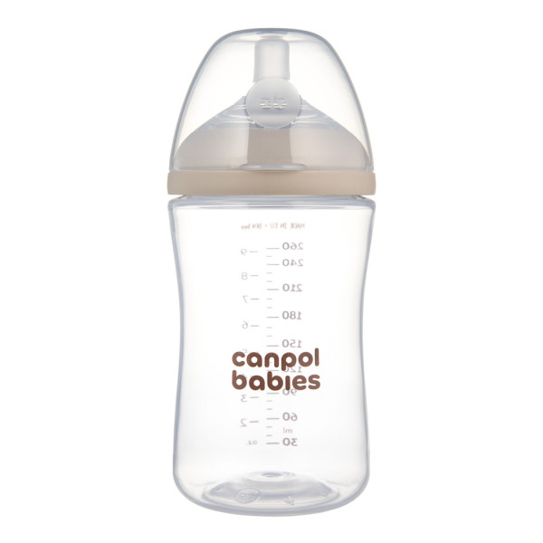 CANPOL BABIES Fľaša antikoliková Natural shape 260ml