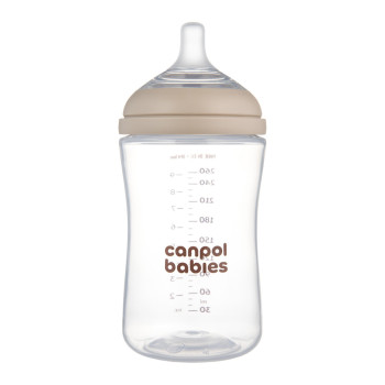 CANPOL BABIES Fľaša antikoliková Natural shape 260ml