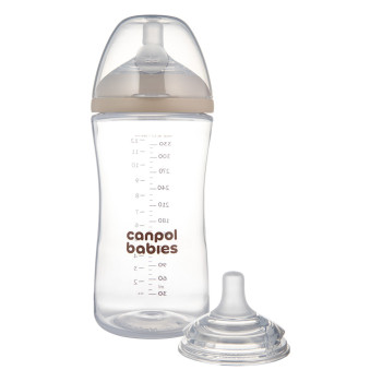 CANPOL BABIES Fľaša antikoliková Natural shape 260ml