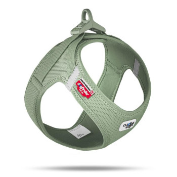CURLI Postroj pre psov so sponou Air-Mesh Olive XL, 12-18 kg