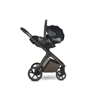 EASYWALKER Kočík kombinovaný Zoey Chestnut Brown + CBX By CYBEX Aton B2 i-Size + základňa